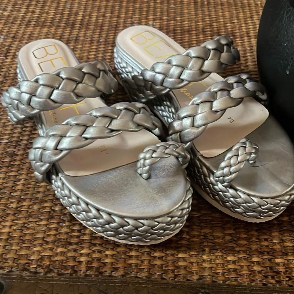 BEACH by MATISSE  woven platform sandals